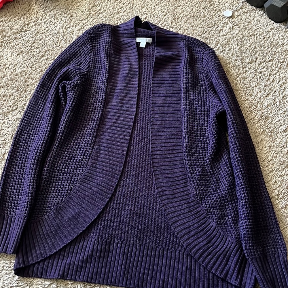 Purple cardigan! Gently worn